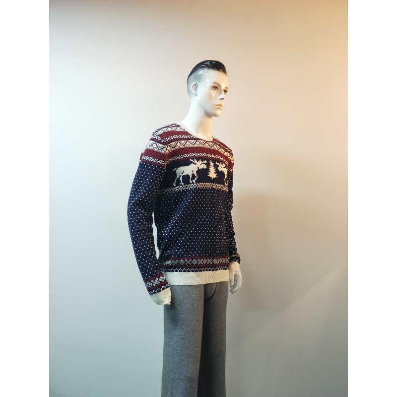 Pulover NAVY PRINT RLMS0047F