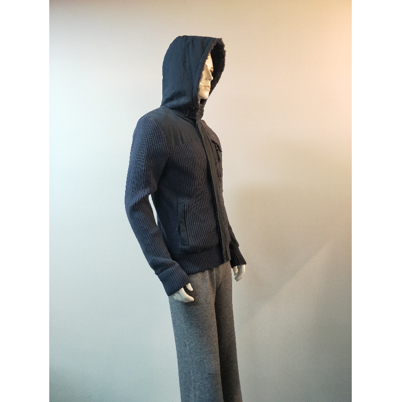 NAVY COATED SWEATER ROAT RLMS0070F
