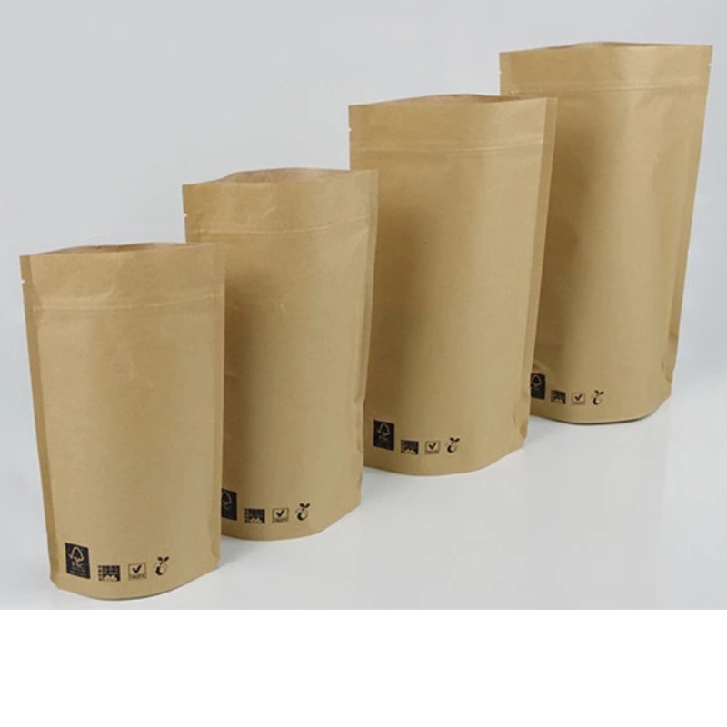 biodegradabile și reciclarea sacilor de ambalaj kraft 100g 250g 500g etc