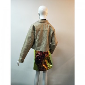 Jacheta KHAKI SHORT PU RLWPJ0028N