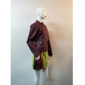 BARGUNDY PU JACKET RLWPJ0019N