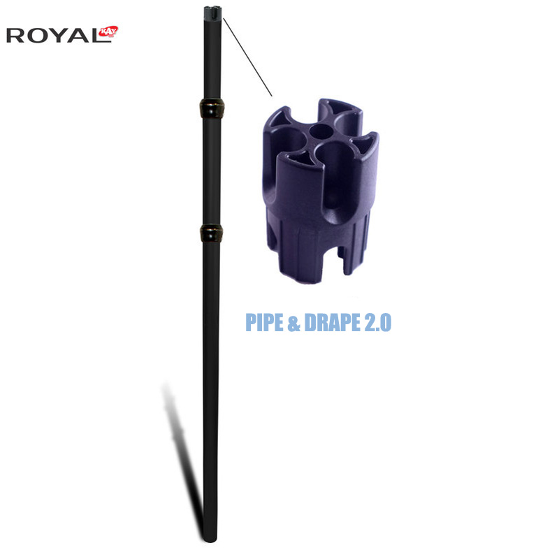 Țeavă și drap 2.0 reglabile vertical 3 bucăți