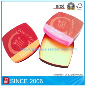 Cutie de ciocolată rigidă de lux cu inserție din carton