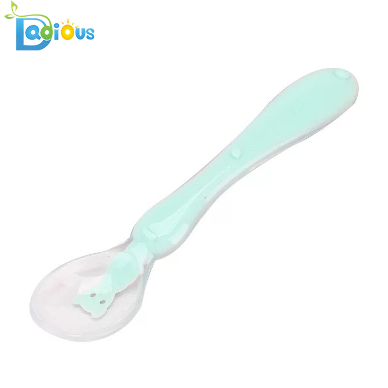 Idei noi de produse Sfat moale Linguri de bebelusi BPA gratuit lingura de silicon Lapte de copil alimentar Lapte de silicon Baby