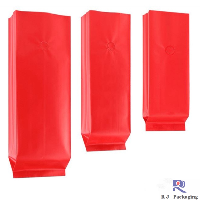 Wholesale Side Gusset Valved Matte sau gloss aluminiu folie de cafea Bag 250g 500g 1000g