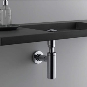 Baie sub bazinul chiuveta scurgere capcana de sticla de cupru