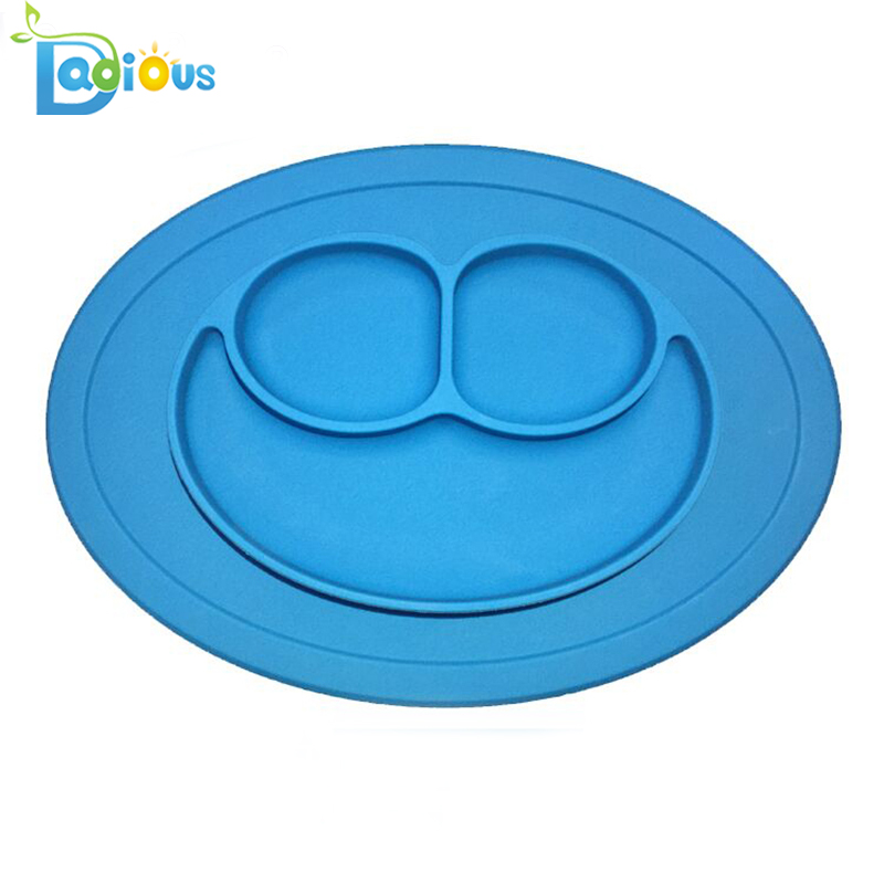 Amazon Hot Sale Baby One-Piece Silicon Placemat Safe Kids Placa de aspiratie