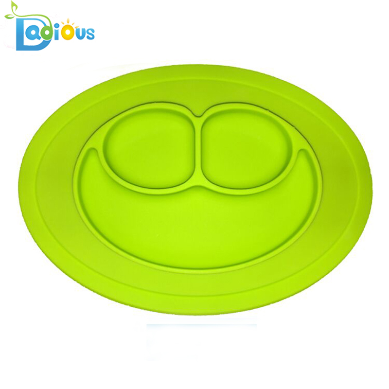 Amazon Hot Sale Baby One-Piece Silicon Placemat Safe Kids Placa de aspiratie