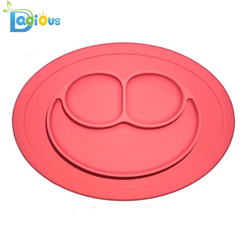 Amazon Hot Sale Baby One-Piece Silicon Placemat Safe Kids Placa de aspiratie