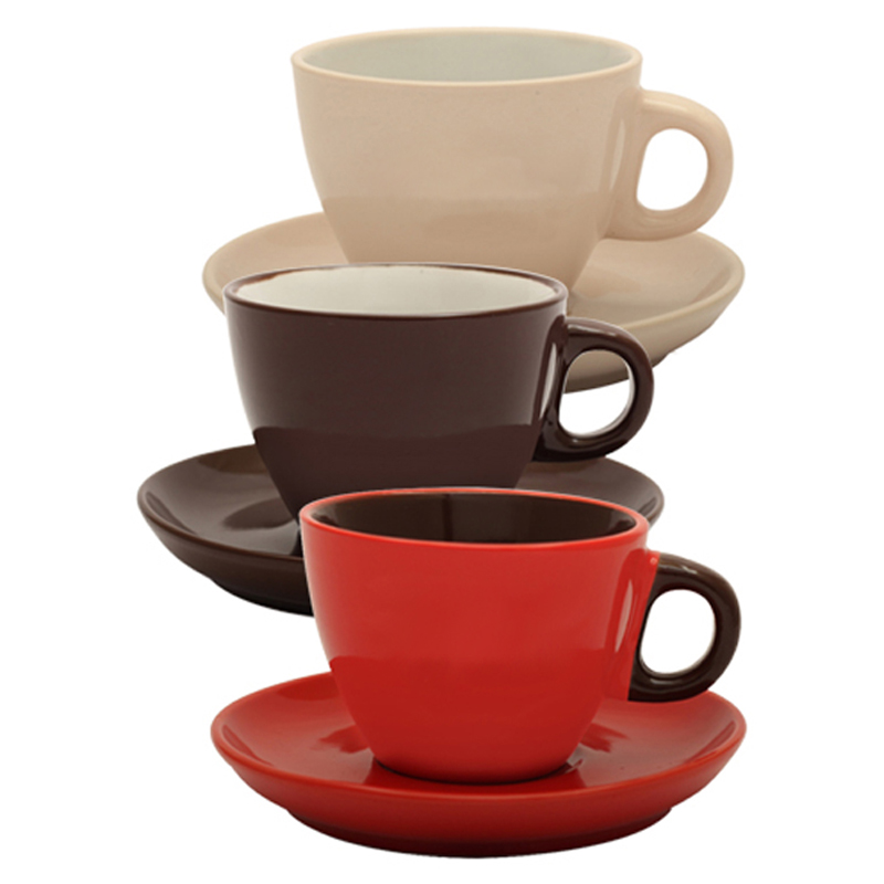 Personalizat multe culori durabile ceașcă de cafea de porțelan și farfurie