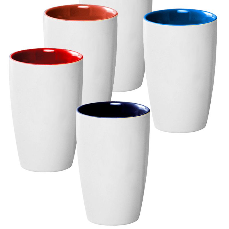 Wholesale color glazurat căni ceramice handless căni de cafea cu bună calitate
