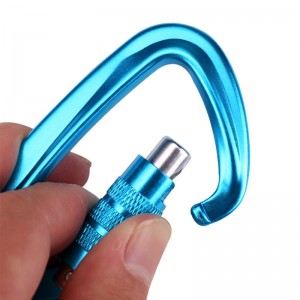 Cârlig în aer liber alpinism camping camping blocare principală carabinier multifuncțional cârlig alpinism cataramă în aer liber prindere rapidă echipament cadere rapidă siguranță blocare sondare în formă de d șurub în dou...