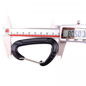 Cârlig în aer liber câmpul de alpinism blocare principală stânga carabină blocare rapidă în aer liber cădere rapidă echipament de siguranță gaură de sondare D din oțel inoxidabil arc de blocare blocare principală aviație ...