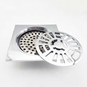 Deșeurile de scurgere a capcanelor de podea pătrate