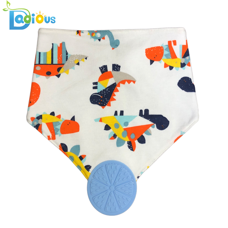 Dantelă din bumbac organic absorbant moale Bandană muselină Bumbac dantelă Buloane unisex Bandana Drool cu ​​dantelă