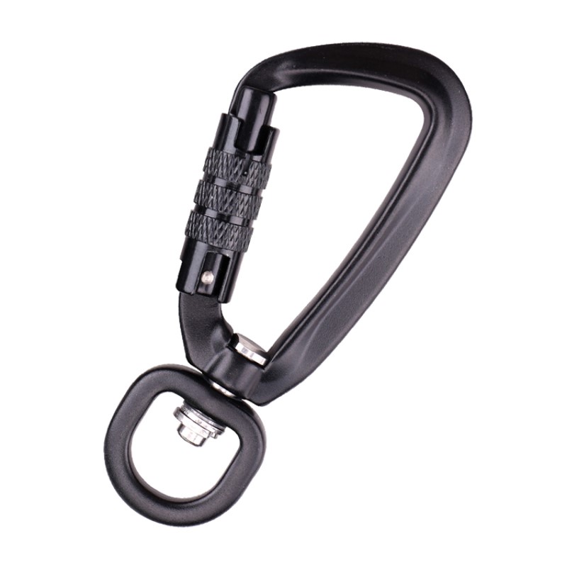Cârlig în aer liber alpinism cameră blocare principală Două blocanți carabinieră multifuncțională piuliță în aer liber prindere rapidă echipament de blocare rapidă siguranță gaură de sondare d-tip sârmă blocare principală aviație aliaj de aluminiu
