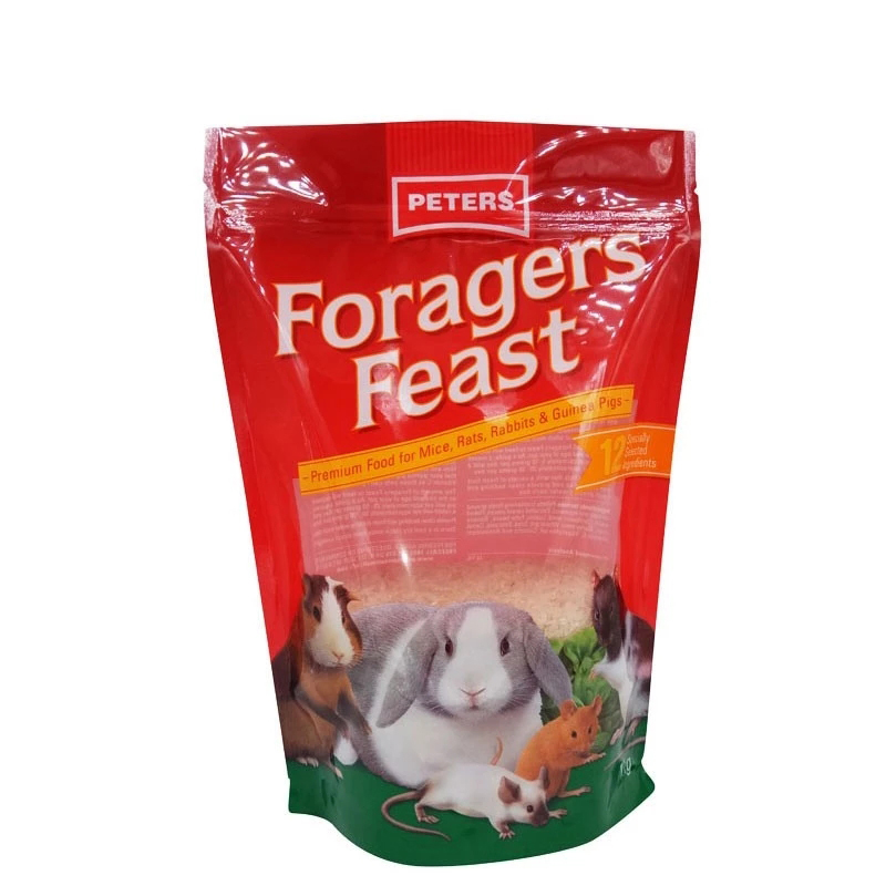 geanta de blocare cu fermoar pungă de plastic ridicată pungă pungă pentru alimente pentru gustări și mâncare pentru animale de companie