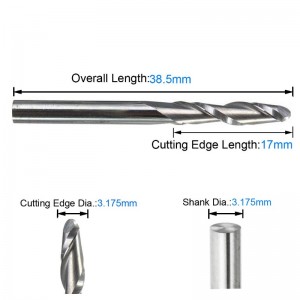 Cutie cu bile din carbură de bumbac cu 1/8 \