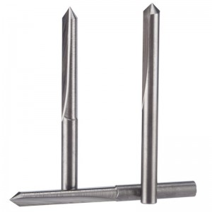 Instrument de gravare de 45 de grade V de canelură Carbură CNC Router Bucăți de 1/8 inch Shark 0.1mm Sfat 5PCS