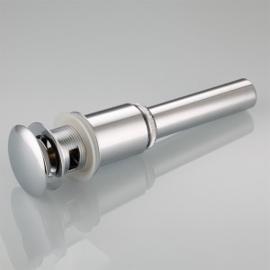 Articole sanitare rotunde cu capac mare din alamă, faceți clic pe clack pop up pentru deșeuri