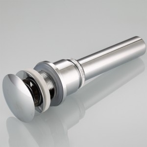 Montarea conductelor de scurgere cu clic pe bazin crom