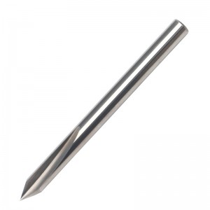 Bit de 60 de grade V, EnPoint Metal Bit Gravură Carbură Dură Tip con de tip Bone de gravare CNC cu 2-flaut 1/8 \