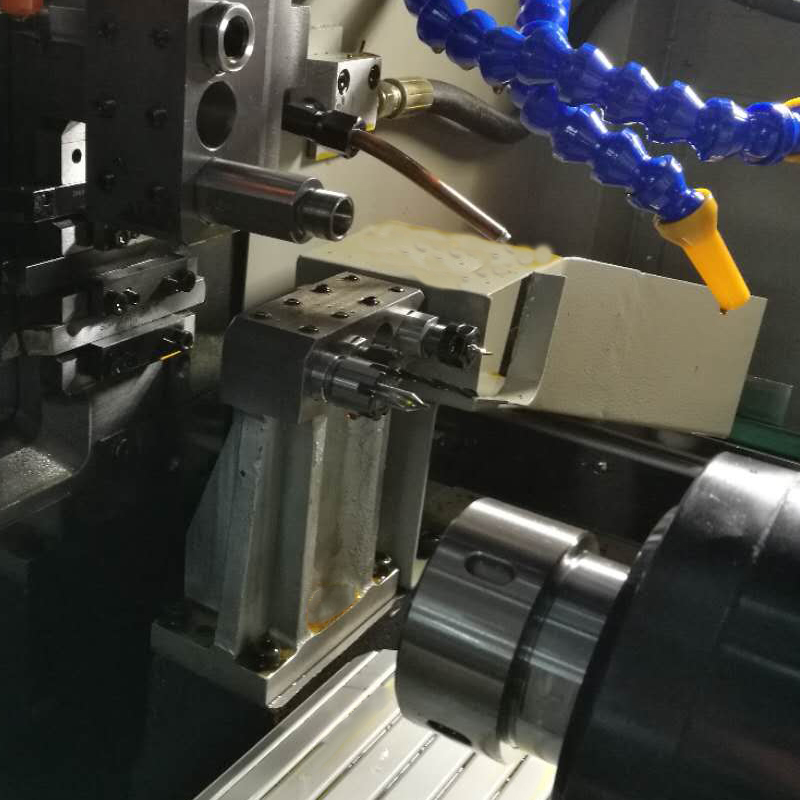 Cap de alimentare cu strunjire CNC cu dublu ax