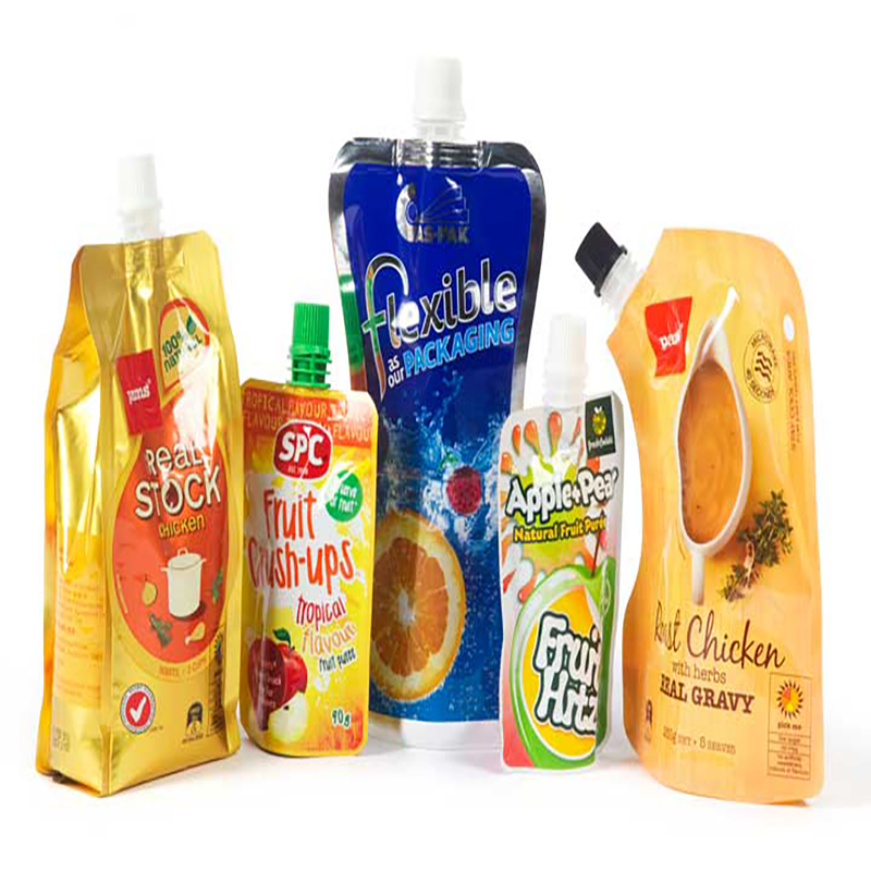 personalizat 200ml lichid din aluminiu lichid băutură organică banană fructe jeleu ambalaj depozitare doypack buză pungă sac de suc