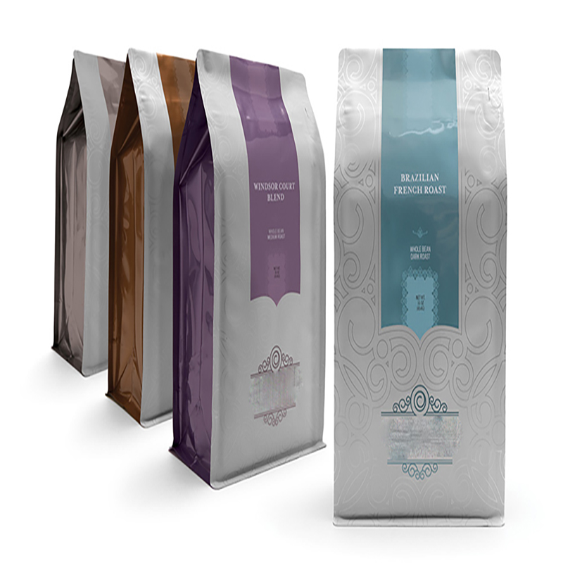 Amprentă la comandă Material laminat Ambalare alimente Punga de cafea din folie de aluminiu din plastic cu supapă