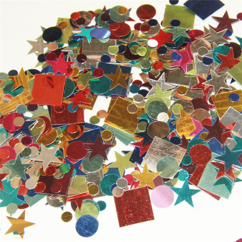 Confetti din folie metalică Decoratiuni pentru petreceri cu formă diferită