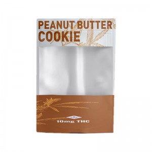 Husa stand up personalizata pentru pungi de ambalare de calitate alimentara cu blat cu fermoar clar