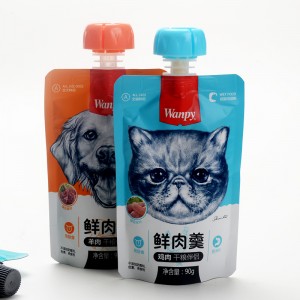 pungă de scurgere cu ridicata husă pentru mâncare pentru pisici pungă de aluminiu