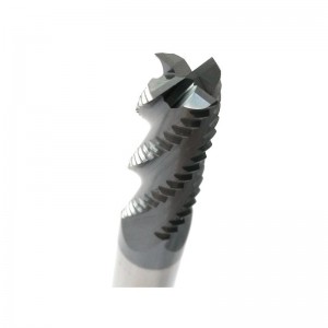 Mărfuri de rupere cu carbură solidă, HRC45 cu acoperire cu Tialn, 4 flauturi, diametru 1/4 \