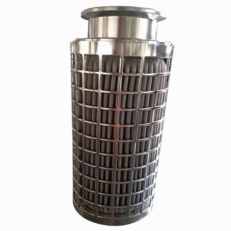 Filtru de lumânare plisat din sârmă plisată Micron SS