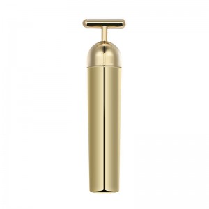 Beauty Bar Pulse Facial Masaj, în formă de T Instrument electric de masaj pentru față pentru piele sensibilă Trage Streting Ridicare