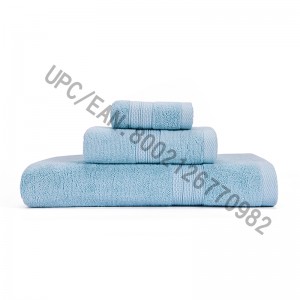 Set de prosoape pentru baie, prosoape din bumbac, set de 6,2 pânză de spălat, 2 prosoape de mână, 2 prosoape de baie, prosoape șervete de baie pentru șervete Durabile absorbante confortabile prosoape extra groase (albastru deschis...