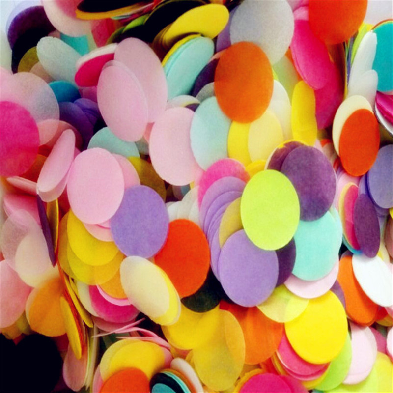 Hârtie Confetti Cercuri Puncte de nuntă Favoruri Recepție Masă Scatter Confetti Gednder Revela Bebeluș Duminică Ziua de naștere