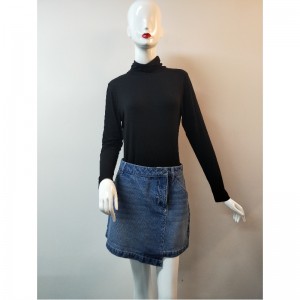 LADIES LIGHT WASH DENIM SKIRT DENIM RLWSK0001M