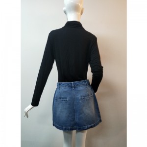 LADIES LIGHT WASH DENIM SKIRT DENIM RLWSK0001M