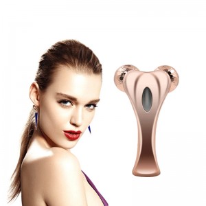 Roller facial 3D Microcurrent, Masaj pentru corpul cu frumusețe multifun pentru frumusețe pentru anti-îmbătrânire, îmbunătățește conturul facial, tonul pielii, reducerea ridurilor și pielea fermă a corpului, dimensiuni netede...