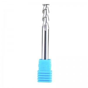 Moara de capăt CNC din carbură pentru aluminiu, material plastic Tăiați 2 flaute Router Bit Bire spirală 1/4 inch Shank