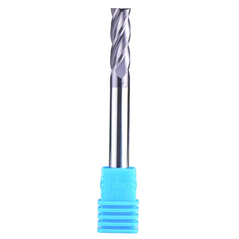 Moara de capăt CNC cu 4 flauturi, diametru de coadă de 1/4 inchi pătrat cu nasul pătrat, 2-1 / 2 inch lungime în general, biță de router spirală cu acoperire
