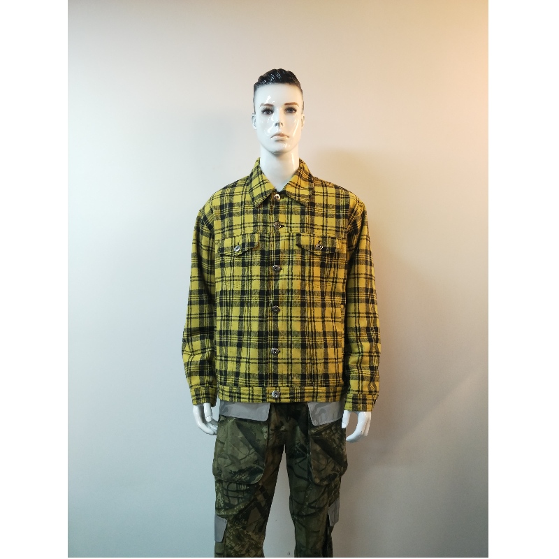 Jacheta PLAID GALBENĂ PENTRU BĂRBAȚI RLMJ0001