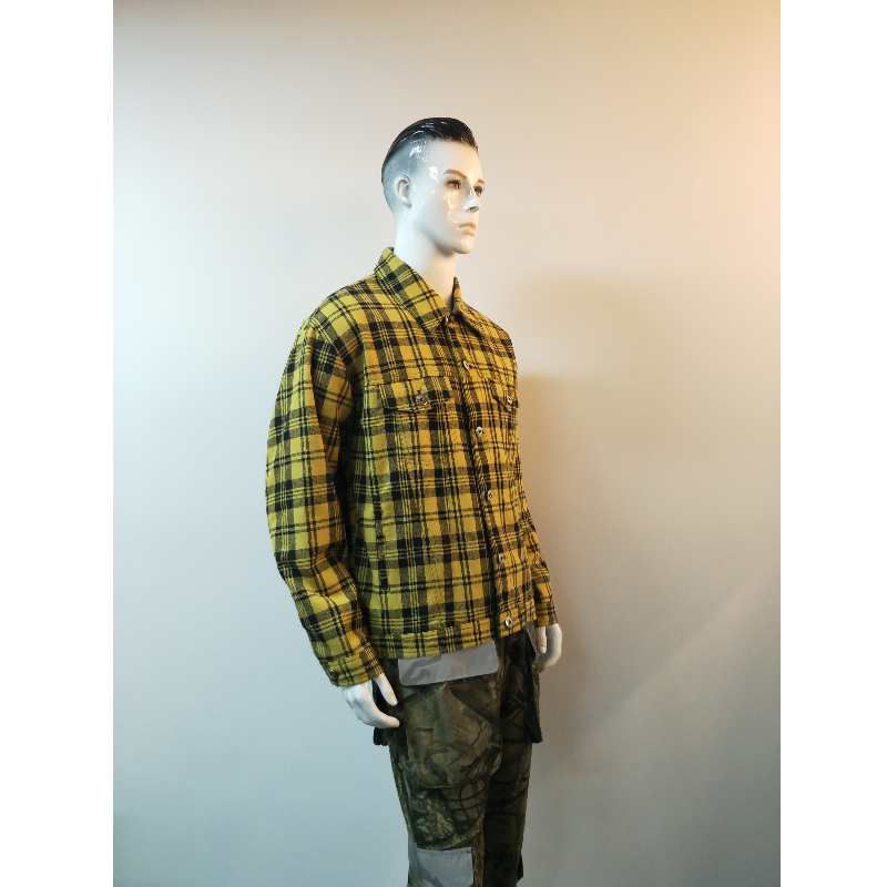 Jacheta PLAID GALBENĂ PENTRU BĂRBAȚI RLMJ0001