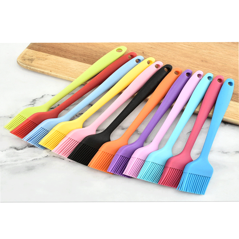 Perie alimentară integrată cu perie de silicon, perie de ulei rezistentă la temperaturi ridicate, perie pentru grătar instrument de coacere silicon