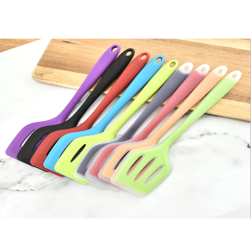 Ustensile de bucătărie din silicon lopă de silicon translucid la temperatură înaltă antiaderentă lămpăreală scurgere specială lopată de vită siliconă lopată friptură lopată prăjire