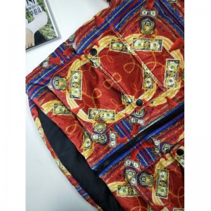 Palton de tip PUFER cu imprimeu colorat RLWC0002