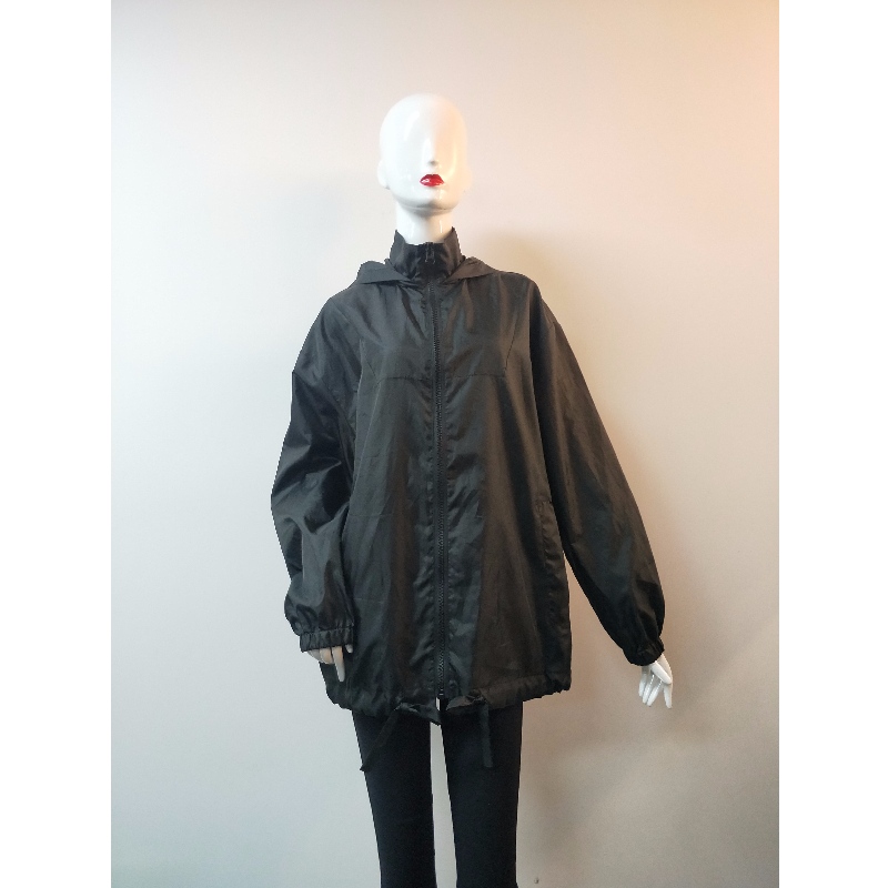 JACKET BLACK WINDBREAKER LADIES RLWWJ0006