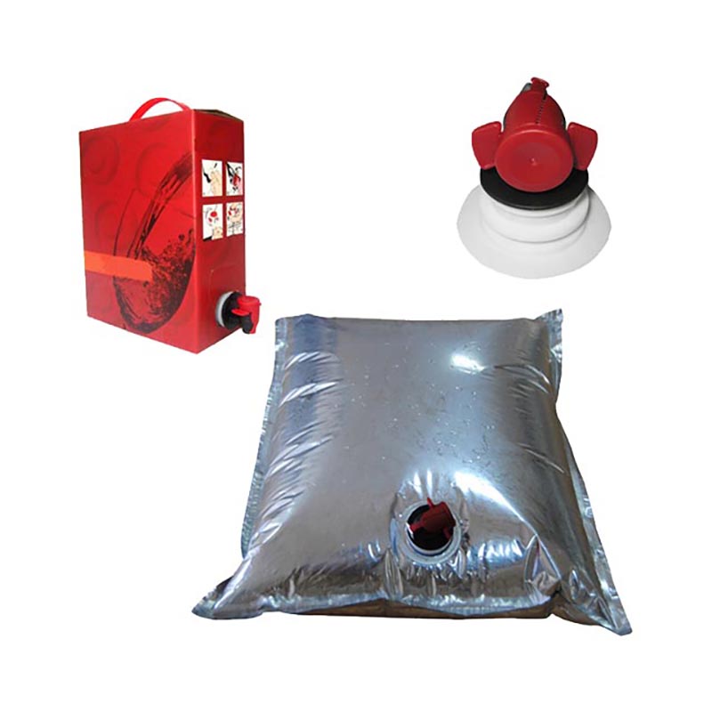 5l pungă în cutie, distribuitor de vin, apă, ulei, bag-in-box, cu robinet, pungă din aluminiu folie de vin