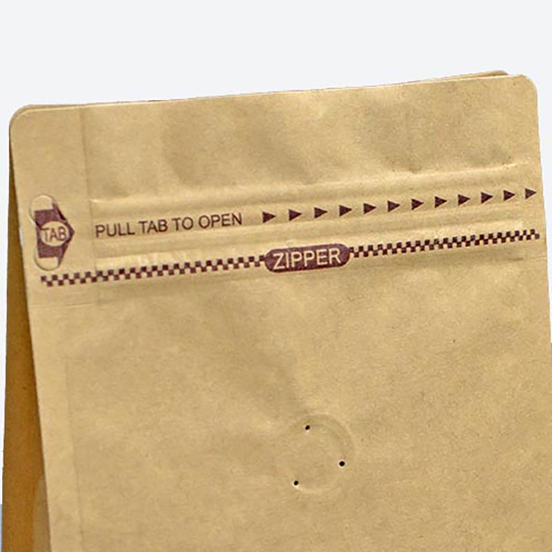 personalizat pătrat bloc plat partea inferioară de bază kraft hârtie gusset geantă din plastic cu fermoar forma cutie pungă fund plat sac de ambalare